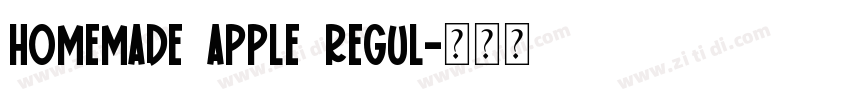 homemade apple regul字体转换